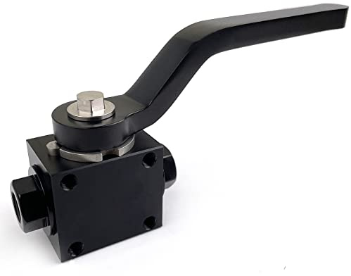 autoBbox WFP192-06-blk 1/8 NPT Aluminium Bremsleitung Sperrventil Schwarz