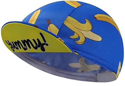 BikingBros Funny Cycling Cap - Polyester Cycling Hat-Under Helmet - Cycling Helmet Liner Breathable&Sweat Uptake, F4, One Size