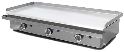 MBH - Plancha gas 120 eco - acero laminado profesional para hosteleria. Plancha de asar industrial para smash burger, cocina de bar y restaurante.