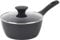 Salter BW09323 Megastone Noir 18cm Forged Aluminium Saucepan, Non-Stick, Suitable for All Hob Types Including Induction, Dishwasher & Metal Utensil Safe, PFOA Free,