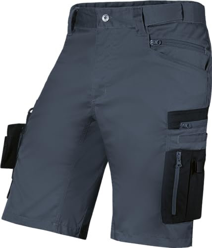 Uvex echor Arbeitsshorts - Kurze Arbeitshose - Herren-Cargohose - Stretch-Bund, Abriebfest & viel Stauraum - Dunkelblau - Gr. 54