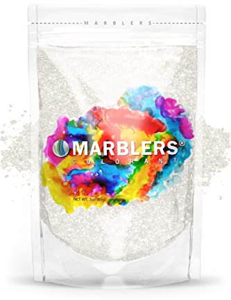 MARBLERS Polvo de mica blanca de grado cosmético, pigmento de resina epoxi, tinte, no tóxico, vegano, libre de crueldad, brillo de labios, uñas, mantequilla corporal, fabricación de bombas de baño