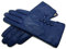 TheGloveHut Damen Echtes Weiches Leder Handschuhe Vollständig Gefüttert Geschenk Verpackt (Blau, M 7 )