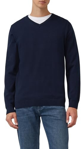 s.Oliver Herren Pullover V-Ausschnitt, Regular Fit, Langarm, 100% Baumwolle
