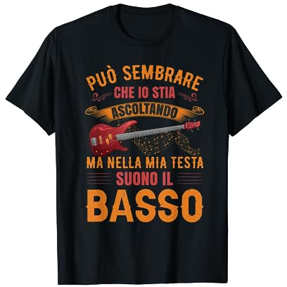 Chitarra Elettrica Basso Maglietta