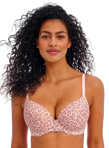 Freya Women's Undetected Underwire Demi T-Shirt Bra, Iced Mocha, 36GG US