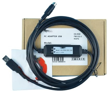 QSFZ NICHANGHUA Compatible for el Cable de programación USB del PLC Delta UC-PRG020-12A a la Descarga de Datos DVP