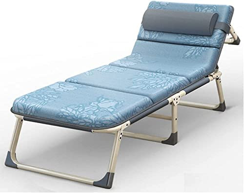Suuim Sonnenliegen Zero Gravity Liegeklappstühle mit Kopfkissen und Kissen, hergestellt aus Stahlrahmen für Camping-Gartenbetten im Innen- und Außenbereich/D (F)
