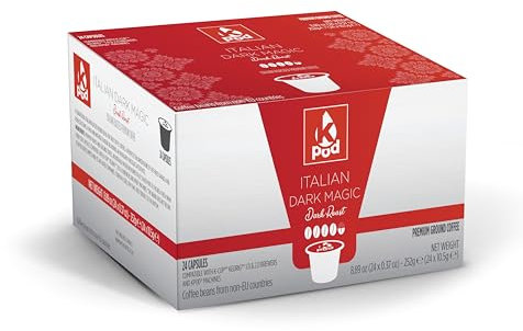 KPod Coffee Pods, Compatible with Keurig, K-Cup (48 Pods, Italian Dark Magic)