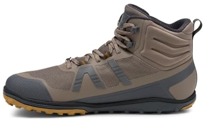 Xero Shoes Barfuß-Wanderschuhe für Damen | Scrambler Mid Damen-Wanderstiefel | Zero Drop, breite Zehenbox, minimalistisch, Morchelfarben, 37.5 EU