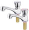 Bifordo Grifo para lavabo, grifo de baño de metal fácil de instalar, 1 par de grifos de club, grifo mezclador cromado para lavabo de baño, 2 unidades