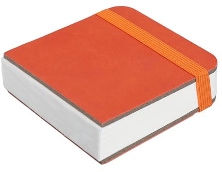 Aquarell-Tagebuch, 180 Grad Flach Liegend, 60 Seiten, Aquarellpapier, Skizzenbuch, 300 g/m², Weißes, Verdicktes Papier, Reise-Briefpapier (ORANGE)