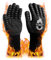 Grillhandschuhe, Grillhandschuhe Hitzebeständig bis 800°C, Feuerfeste Handschuhe, Ofenhandschuhe, Topfhandschuhe, mit Anti-Rutsch Silikon, Waschbare, 34cm, für Küche Grill BBQ Backen (L/XL Schwarz)