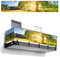 MuchoWow© Balkon Sichtschutz Einseitig 95x500 cm Groß PVC Seitenwand Terrassen für den Garten ohne Bohren Wetterfest Seitlich Zaun Terrasse Balkon Dekoration Baum - Sonnenuntergang - Landschaft