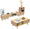 CRPPSYYR Massiver Kiefernholz-TV-Schrank, Couchtisch-Kombination, Einfache Kleine Wohnung, Schlafzimmer, Wohnzimmer, Bodenschrank, Stauraum, Wandschrank, Niedriger Schrank,A
