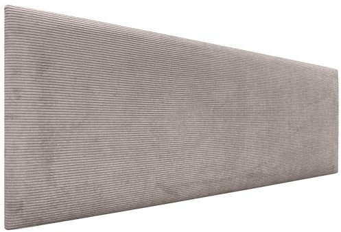 DHOME Kopfteil in unifarbenem Cord, hohe Qualität, modernes gepolstertes Kopfteil, Luxus-Bett, gepolstertes Schlafzimmer (Braun, 160 cm)