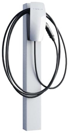 Tesla Wallbox Standfuß VoltStand mit Bodenanker Weiß