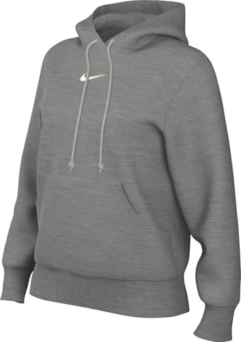 Nike Damen Sportswear Phoenix Std Po Kapuzenpullover, Dk Grey Heather/Sail, XXL