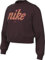 Nike Mädchen G NSW Club FLC Bxy CRW Gx Star Top, Burgundy Crush/Hot Punch, 14-15 Jahre EU