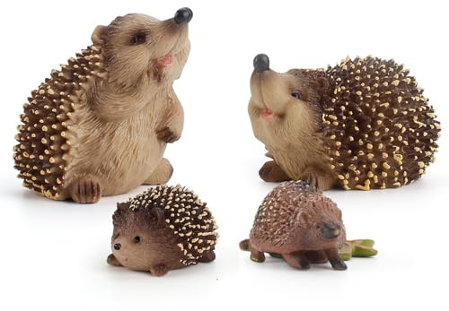 Gupcaqosjw 3/4 STK Garten Igel Deko Igel Modell Igel Figuren Simulierte Spielzeug Igelfiguren Detailliertes Igelfiguren Spielzeug, Outdoor Garten Ornamente, Igelfigur Spielzeug Für Kinder Ab 3 Jahren