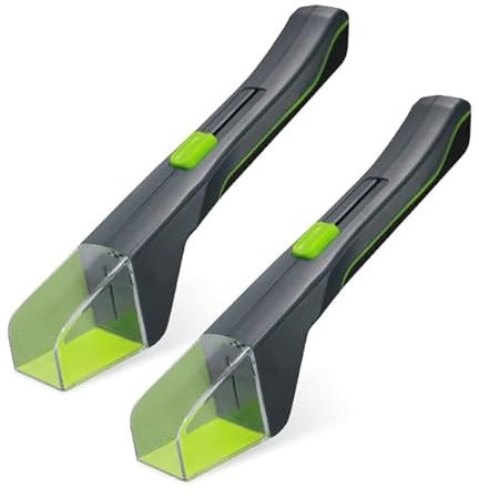 Insektenfänger - Spinnenfänger - 2 Stück - Lebendfalle für Insekten & Spinnen - Grau/Grün - Humane Alternative zu Spinnenspray Fliegenklatsche Insektenvernichter