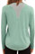 Gyabnw Long Sleeve Yoga Tops for Women Gym Running Tshirt Activewear Workout Pilates Sports Shirt Green