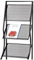 BeTlreo Zeitschriftenständer, Zeitungsstand, Bürozeitungsständer, 4-Rad-Präsentationsständer, rollender Informationsständer, Heimbüro, Schulzeitungsständer for die Bibliothek(Black)