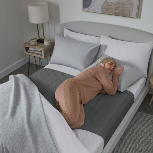 GuardedSleep Alèse imperméable avec ailettes | Drap de lit lavable de qualité supérieure pour adultes ou enfants souffrant d'incontinence | Convient pour les lits doubles et king size | Blanc discret