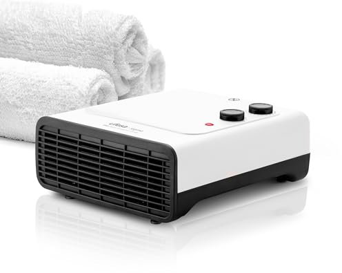 Ufesa Sigma Calefactor Plano de 1800W con Protección IP21 para Baño, 3 Niveles de Potencia Calor/Frío, Termostato Regulable, Protección de Sobrecalentamiento y Asa de Transporte