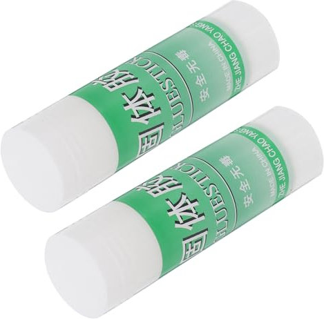 OSALADI 2pcs Cute Glue Stick White Adhesive Sticks Glue for Boys and Girls Students School Supplies Bulk Classroom