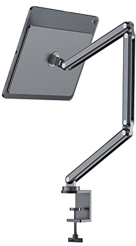 KU XIU X36 Support Magnétique pour iPad Air 11 M3/M2, iPadPro 11 1re-4e Gén, iPadAir 10,9 4e/5e Gén, Support Tablette Pliable avec Bras Réglable, Idéal pour Travail, Dessin, Live Streaming