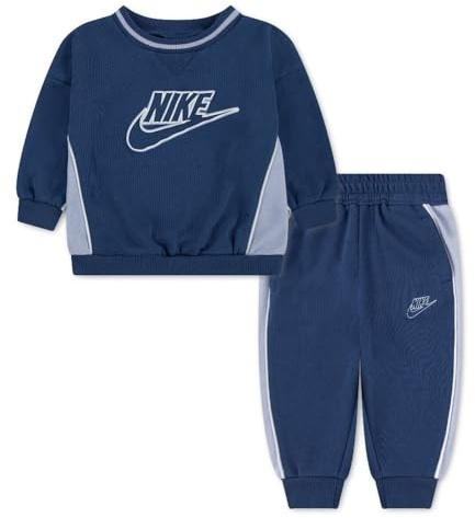 NIKE Baby - Jungen Nkn Ft Color Blocked Crew Set Blender