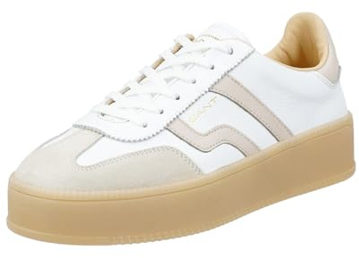 GANT 32531202/G265 Damen Sneaker Low Leder in Weiss-Kombi - Gr. 36