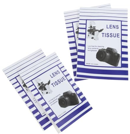 VALICLUD 200pcs Lens Cleaning Tissue for Screen Eyeglasses Microfiber Wipers No Scratch Panel Wipe Lens Paper