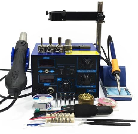 Lötstation, 952D++ Standard-Rework-Station, Lötkolben, Heißluft-Rework-Station, Heißluftpistolen-Lötstation