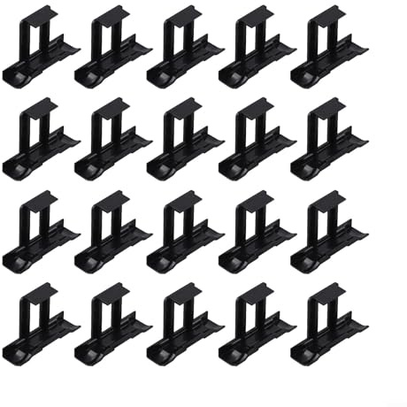 20 Stück Solarmodul-Clips für effektive Reinigung und verbesserte Energieproduktion (40 mm)