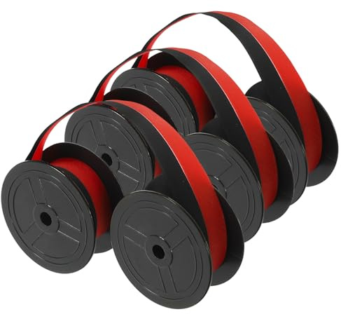 BESTonZON 3 Stück Schreibmaschinenband Nylon Ersatz Farbband Doppelspule Schwarz Rot Kompatibel für Modelle 24 41 42 51 Stardp8340 1231P Serie 102