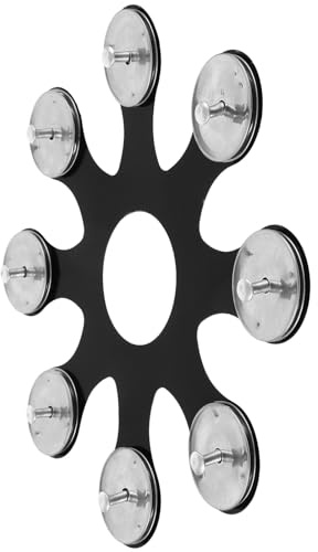 UTHCLO Becken Tamburin Hi Hat Glocke Schlagzeug Zubehör Montierbar Metall Glockenteller für Drum Hihat Vielseitiges Percussion Satz für Anfänger und Profis
