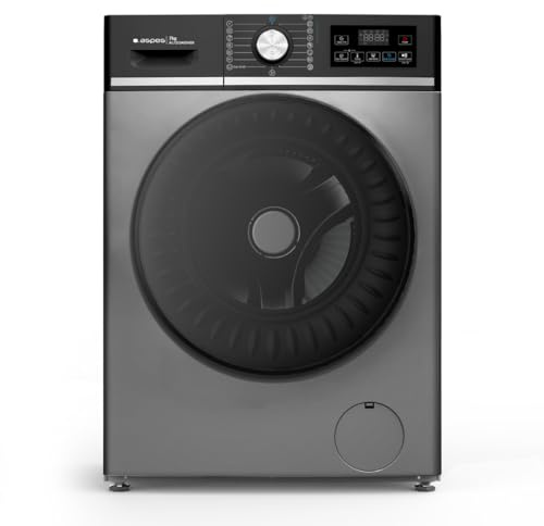 Aspes Lavadora 7 kg Carga Frontal, Dark Inox, AL7203AIDVBX. 1200 rpm, Motor Inverter, 16 Programas, Eco-Logic System, Tambor Acero Inoxidable, Clase de Eficiencia Energética A