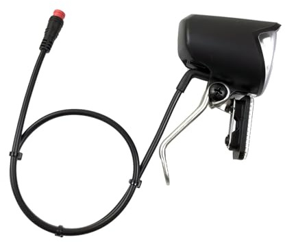Oxxggkao E Bike Scheinwerfer, LED Beleuchtung, Scheinwerfer mit 400 mm Kabellänge und 2-poligem Anschluss für Nachtfahrten, langlebiger LED Scheinwerfer