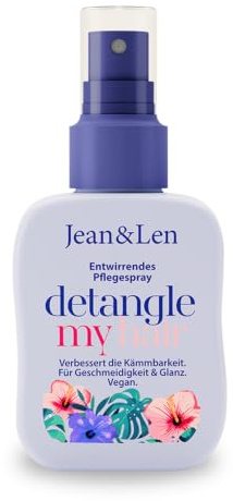Jean & Len Entwirrungswunder 2-Phasen Leave-In Conditioner, vegan, 100 ml | Für jeden Haartyp geeignet, entwirrt das Haar & verbessert die Kämmbarkeit, Detangling Spray, ohne Silikone & Parabene