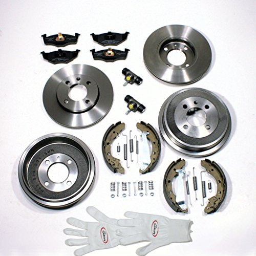 Autoparts-Online Set 60003527 Bremsscheiben/Bremsen Set vorne + Bremstrommel + Zubehör hinten