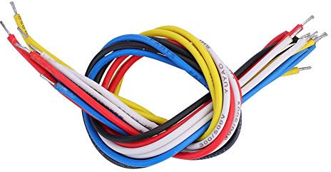 Demeras Guitar Circuit Wire, 10 Pcs 19 cm Guitar Inner ConnectingHookup Wire Cable for Electric Bass