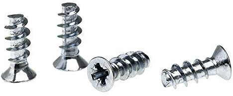 Akyga AK-CA-21 Lüfterschrauben set PC Fan Screws für Lüfter silber Stahl 4 Stück
