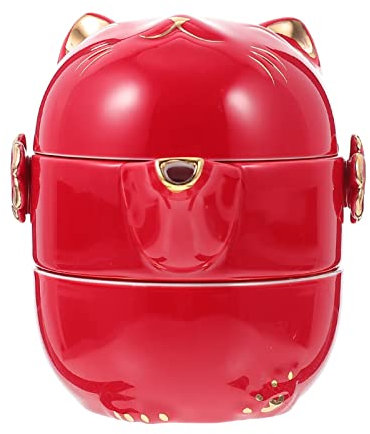 Angoily Théière Chat Multifonction Service à Thé Table Théière Chat Porte-fortune