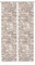 HOME in green 84032 PARETE Schiebegardine aus recyceltem Polyester, Farbe:Natur, Größe:245 x 60 cm, Anzahl:2er-Set (2X Motiv)