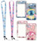 Pack of 2 Stich Lanyard with ID Card Holder, Lanyard with Transparent ID Card Holder and Key Ring, Anime Stich Lanyard for Girls, for Office, School etc