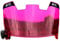 GIKYTEC Football Visor for Football Helmet, Scratch Resistant UV Protection Face Visor for Youth and Adults (Transparent Pink)