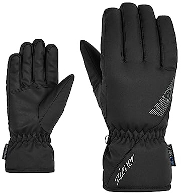 Ziener Damen KORENA Ski-Handschuhe/Wintersport | wasserdicht, atmungsaktiv, Black, 8,5