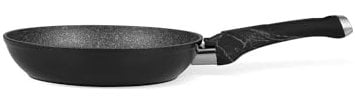Padella Antiaderente per Friggere e Arrostire Ideale per Carne e Pesce - Padella Antiaderente per Cottura senza Olio, in Alluminio, 22cm